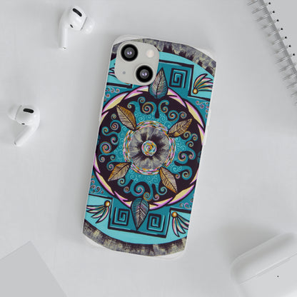 "Hojachakana" Art Phone Armor (slim-fit) - Blue Flame Array Phone Case