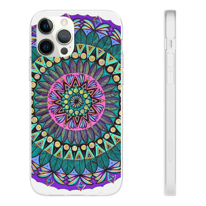 "Mandaladiosa" Art Phone Armor (slim-fit) - Blue Flame Array iPhone 12 Pro with gift packaging Phone Case