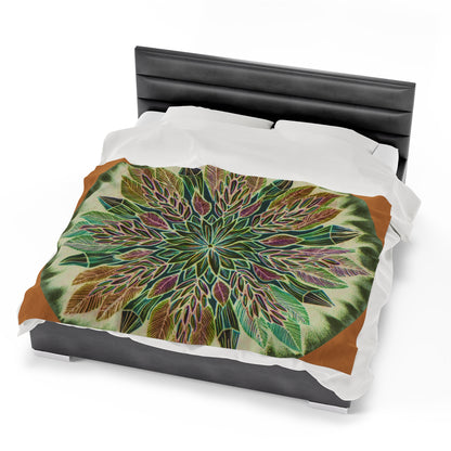 "Krystalhoja Verde" Dreamcatcher Blanket - Blue Flame Array All Over Prints