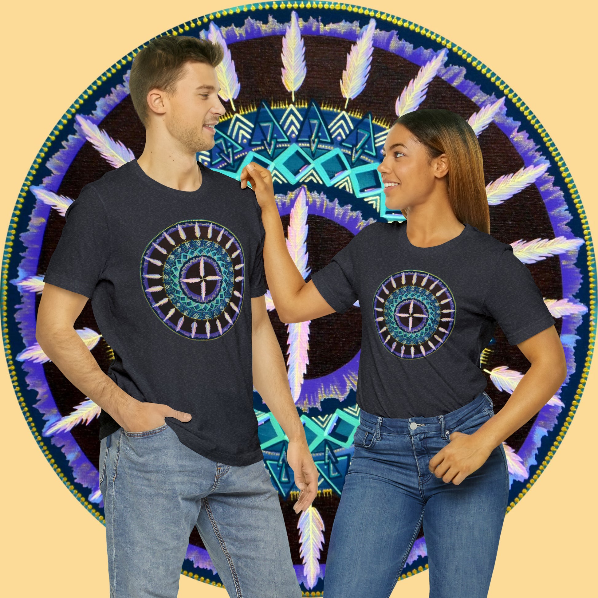 "Cuatro Vientos" Lords & Ladies Tee - Blue Flame Array T-Shirt