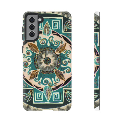 "Hojachakanazura" Art Phone Armor - Blue Flame Array Samsung Galaxy S21 Plus / Matte Phone Case