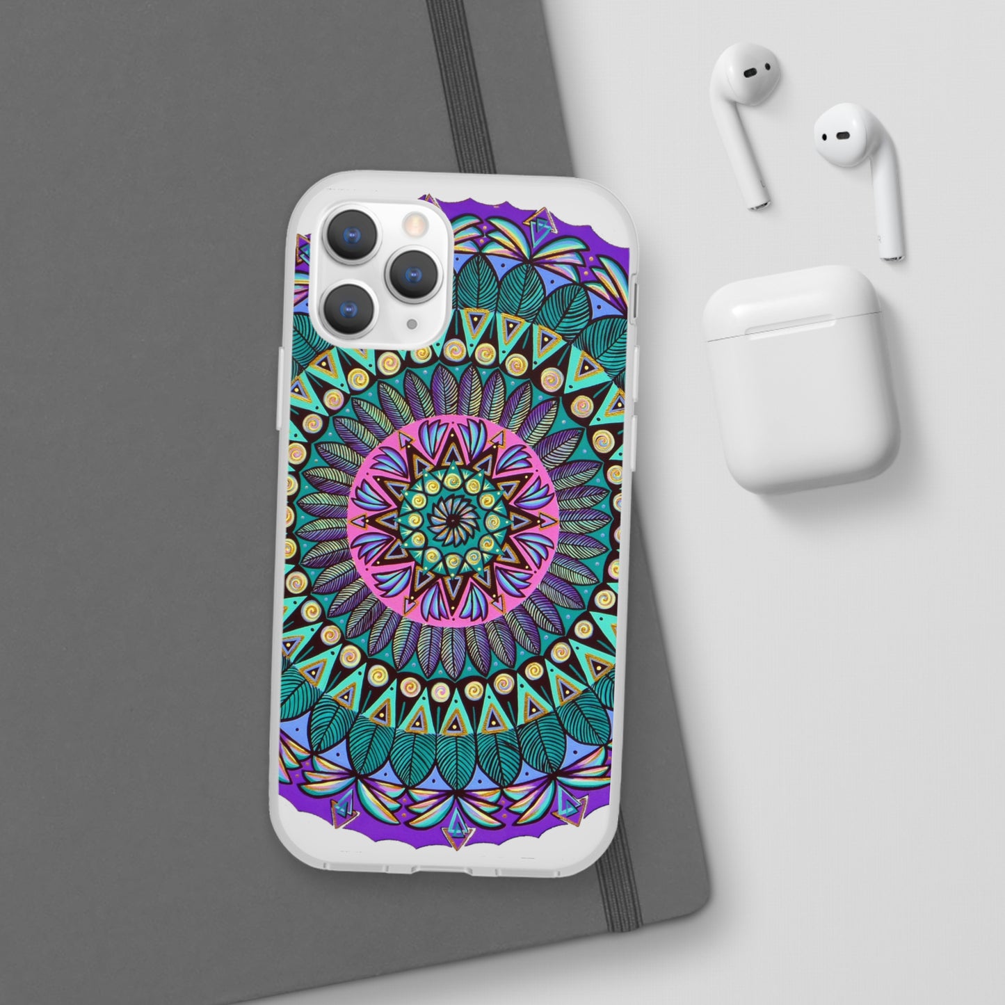 "Mandaladiosa" Art Phone Armor (slim-fit) - Blue Flame Array Phone Case