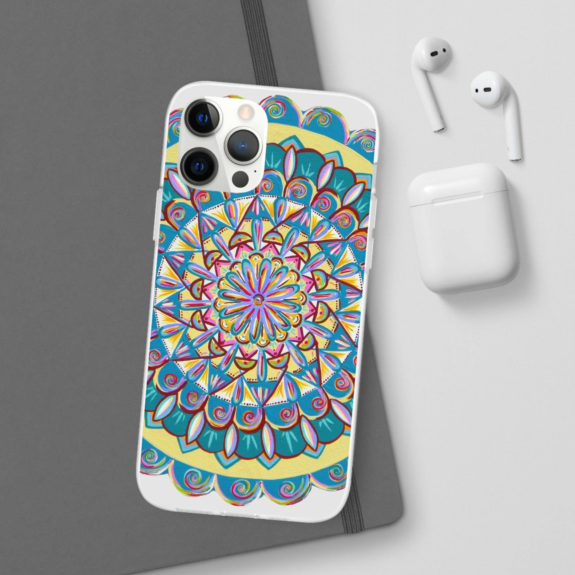 "Almandalayana" Art Phone Armor (slim-fit) - Blue Flame Array Phone Case