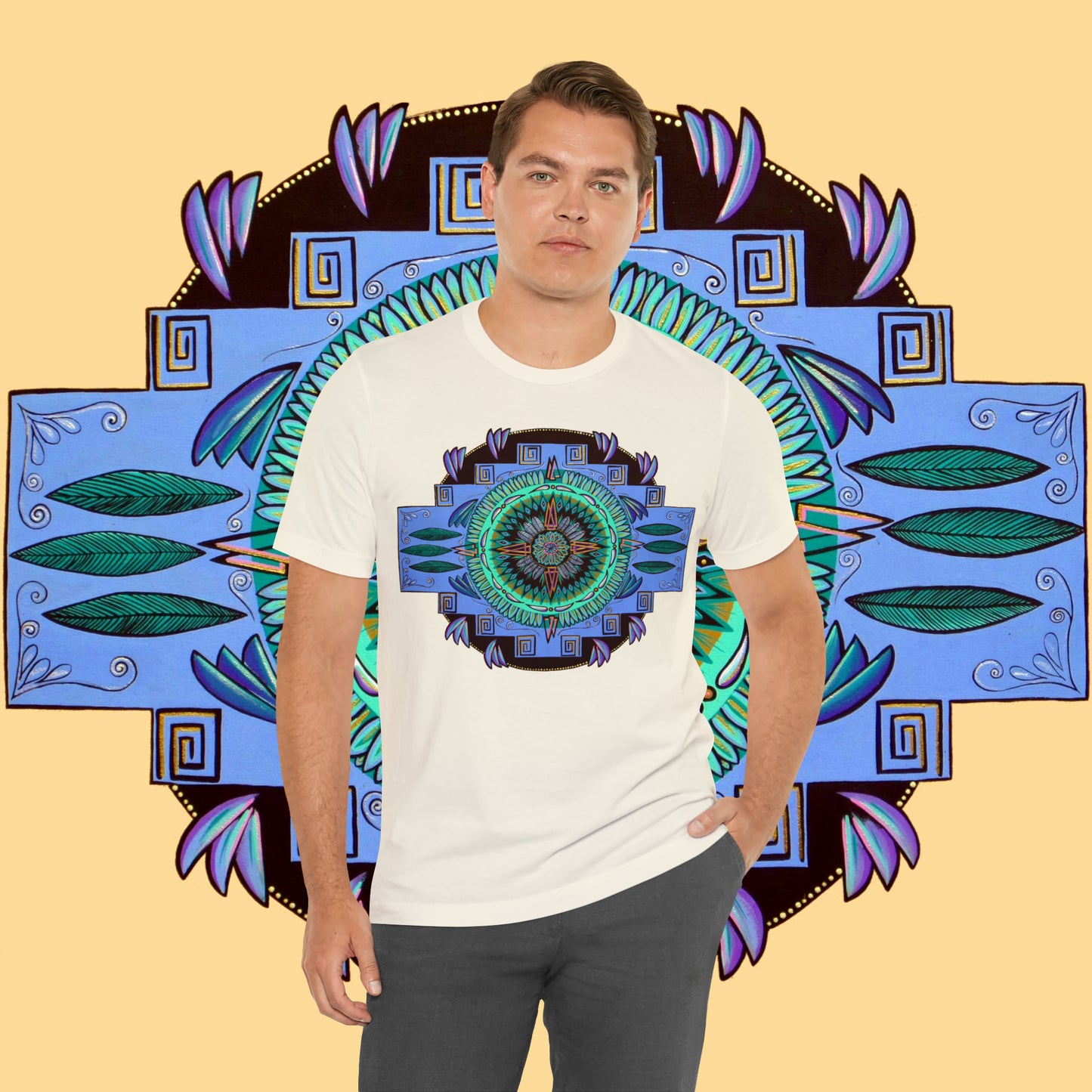 "Plumachakana" Lords & Ladies Tee - Blue Flame Array T-Shirt