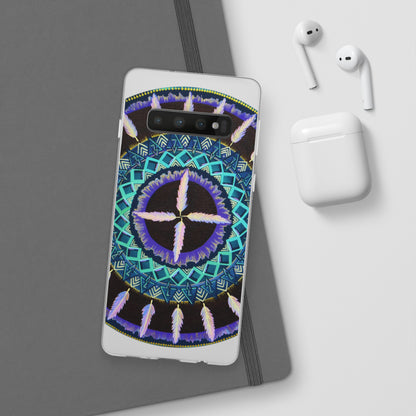 "Cuatro Vientos" Art Phone Armor (slim-fit) - Blue Flame Array Phone Case