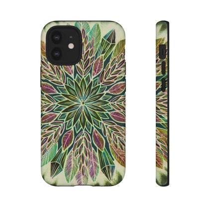 "Krystalhoja Verde" Art Phone Armor - Blue Flame Array iPhone 12 Mini / Matte Phone Case