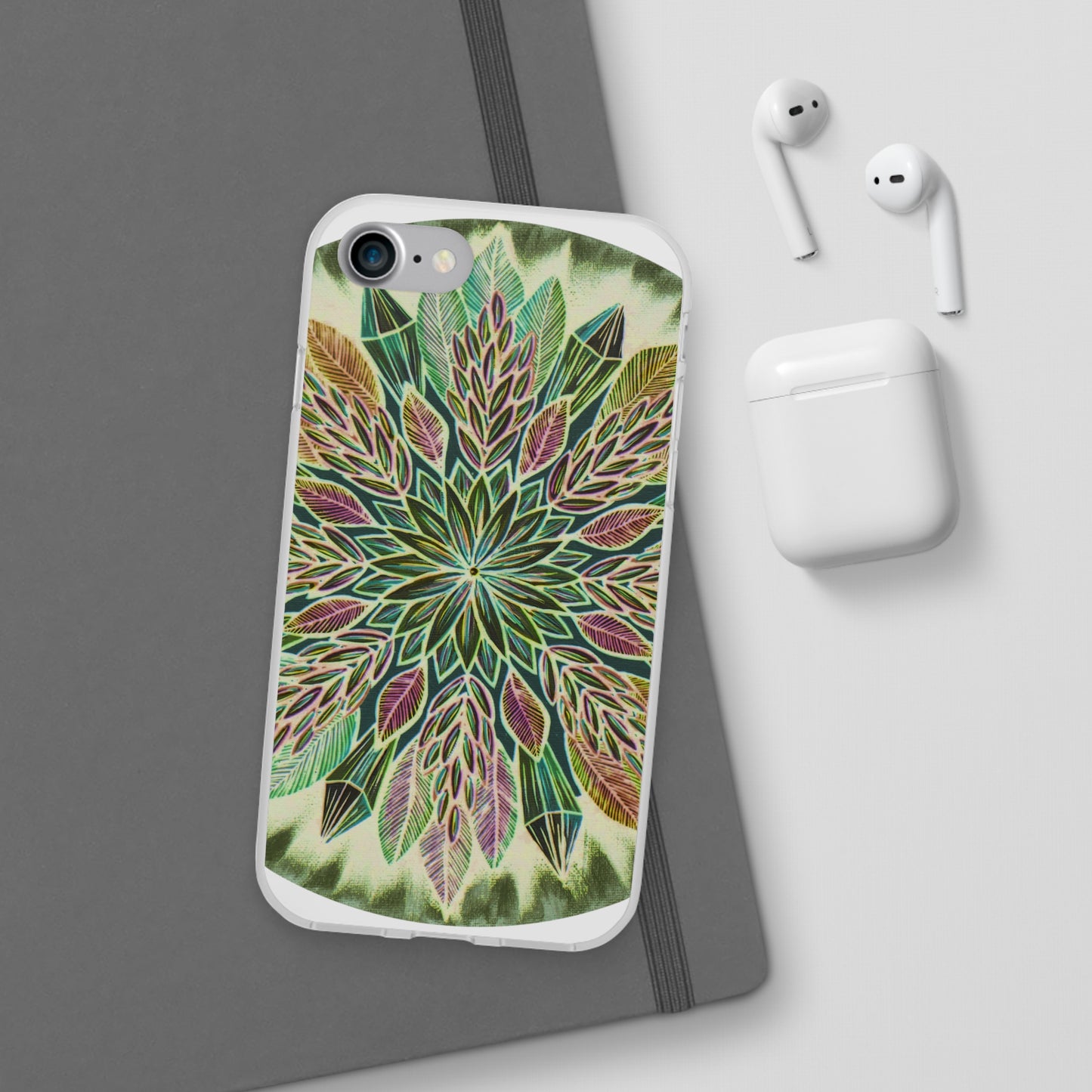 "Krystalhoja Verde" Art Phone Armor (slim-fit) - Blue Flame Array Phone Case