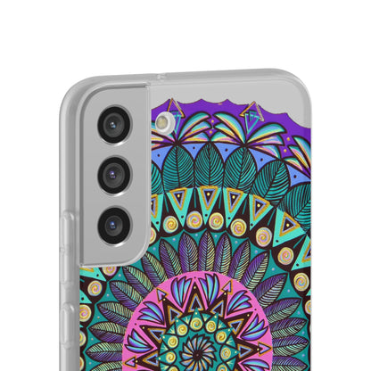 "Mandaladiosa" Art Phone Armor (slim-fit) - Blue Flame Array Phone Case