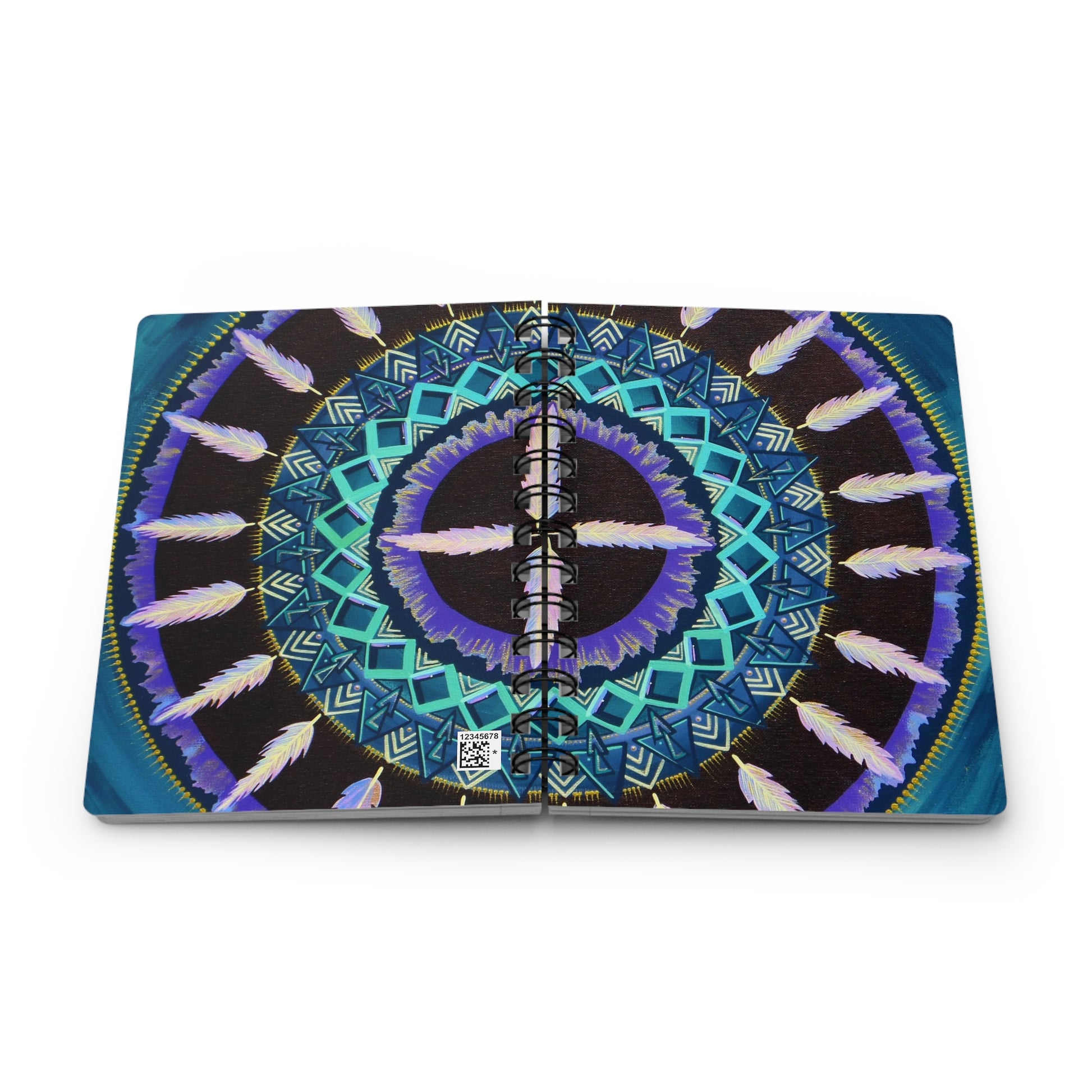 "Cuatro Vientos" Spiral Bound Journal - Blue Flame Array Paper products