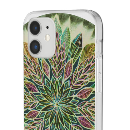 "Krystalhoja Verde" Art Phone Armor (slim-fit) - Blue Flame Array Phone Case