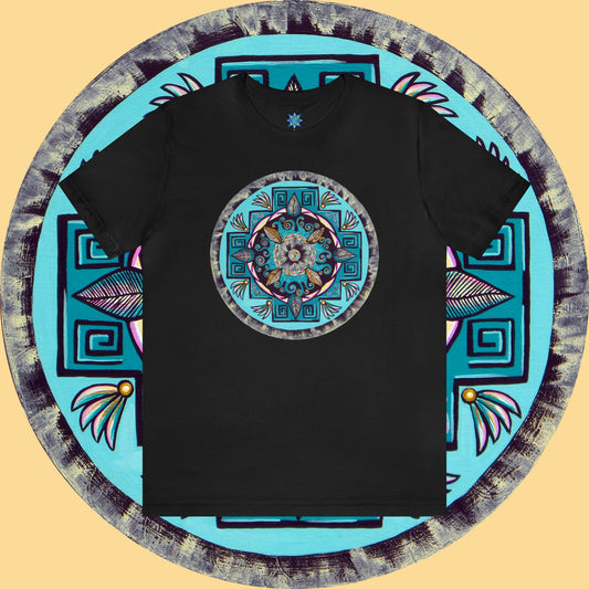 "Hojachakana" Lords & Ladies Tee - Blue Flame Array Black / S T-Shirt