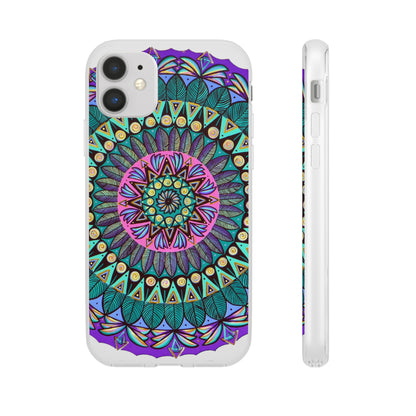 "Mandaladiosa" Art Phone Armor (slim-fit) - Blue Flame Array iPhone 11 Phone Case