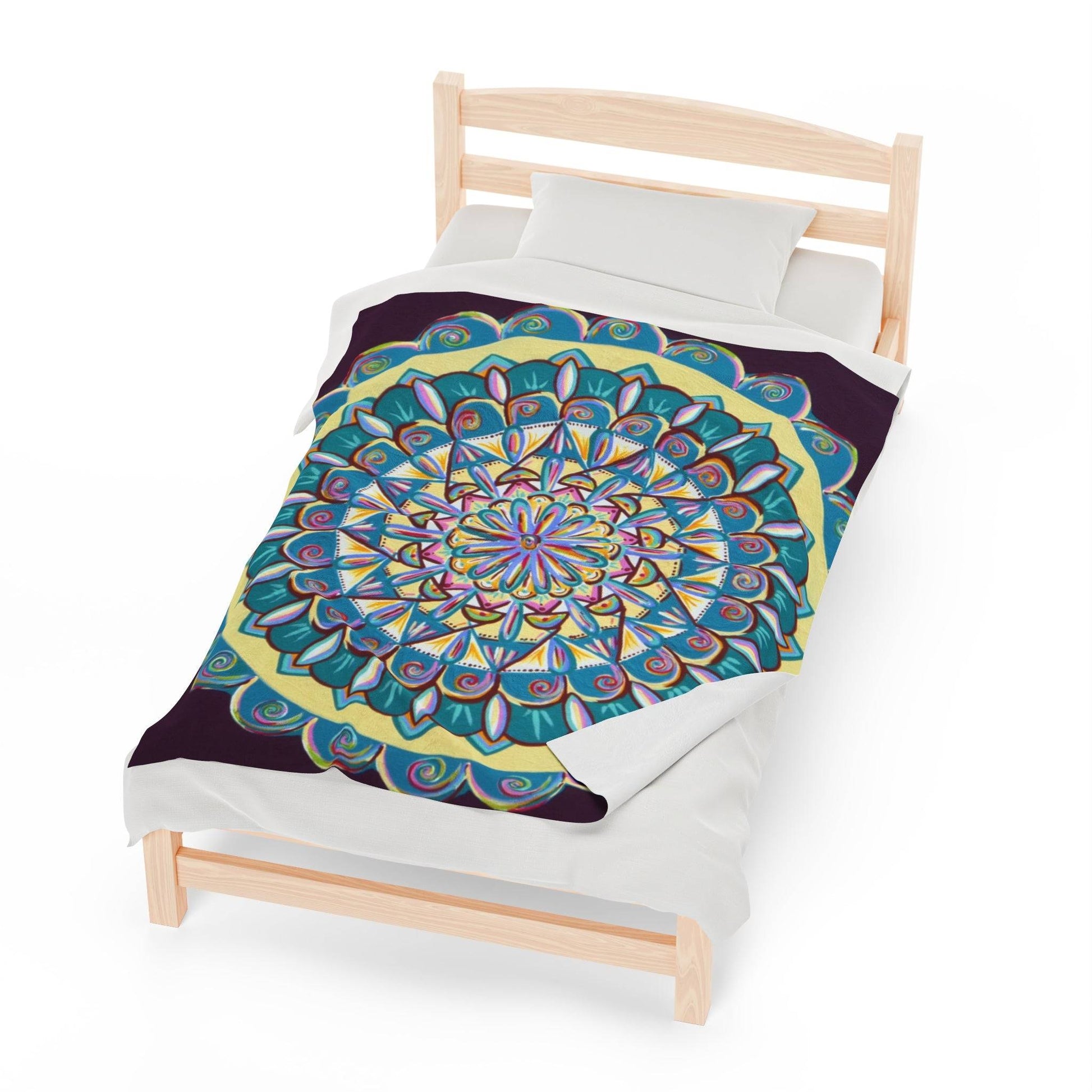 "Almandalayana" Dreamcatcher Blanket - Blue Flame Array All Over Prints