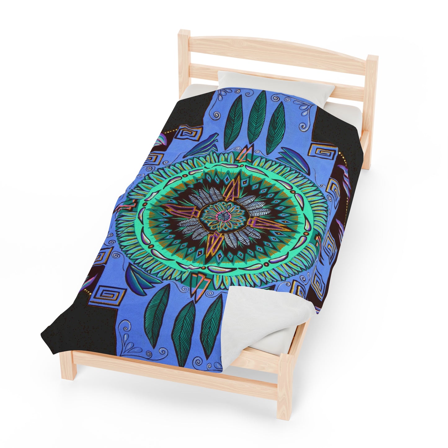 "Plumachakana" Dreamcatcher Blanket