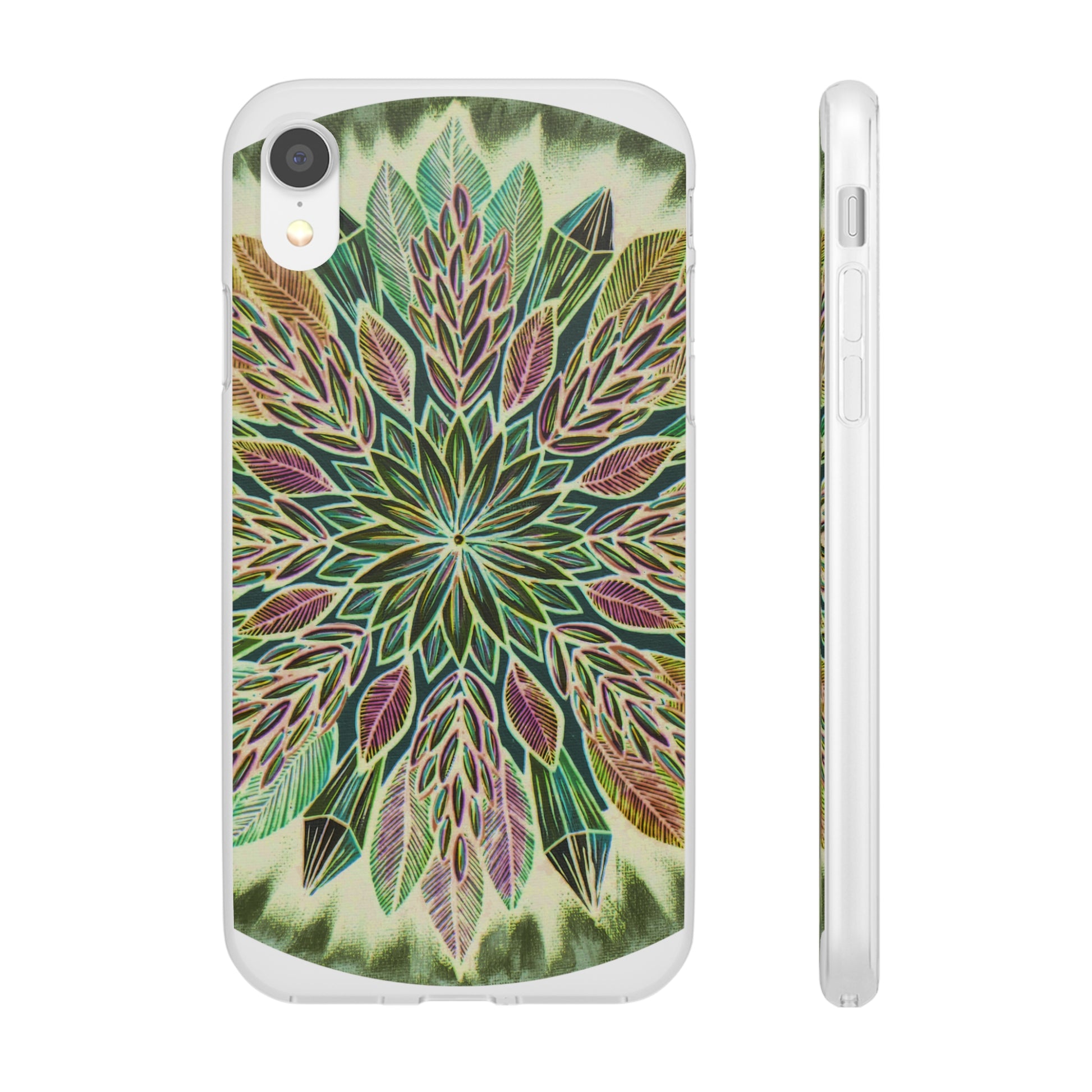 "Krystalhoja Verde" Art Phone Armor (slim-fit) - Blue Flame Array iPhone XR Phone Case