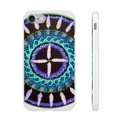 "Cuatro Vientos" Art Phone Armor (slim-fit) - Blue Flame Array iPhone 7 Phone Case