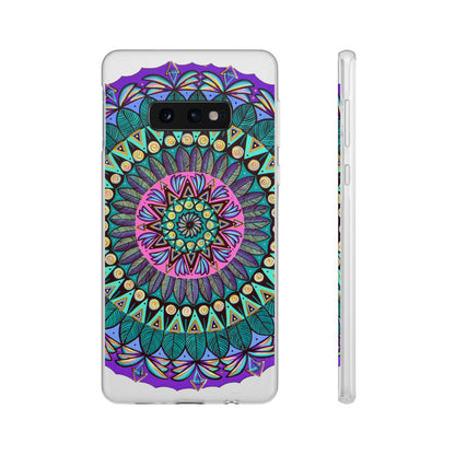 "Mandaladiosa" Art Phone Armor (slim-fit) - Blue Flame Array Samsung Galaxy S10E with gift packaging Phone Case