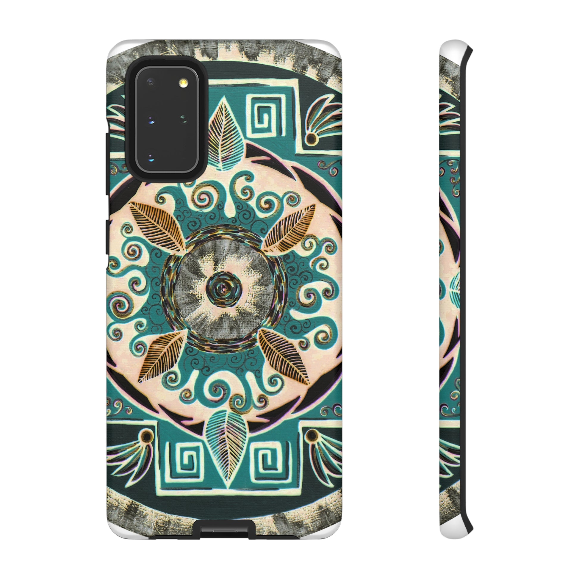 "Hojachakanazura" Art Phone Armor - Blue Flame Array Samsung Galaxy S20+ / Matte Phone Case