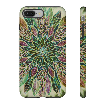 "Krystalhoja Verde" Art Phone Armor - Blue Flame Array iPhone 8 Plus / Matte Phone Case