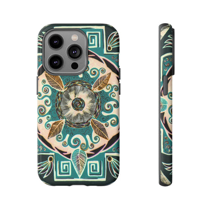 "Hojachakanazura" Art Phone Armor - Blue Flame Array iPhone 14 Pro / Matte Phone Case