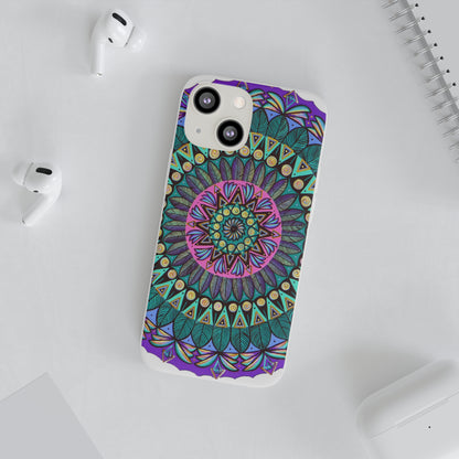 "Mandaladiosa" Art Phone Armor (slim-fit) - Blue Flame Array Phone Case