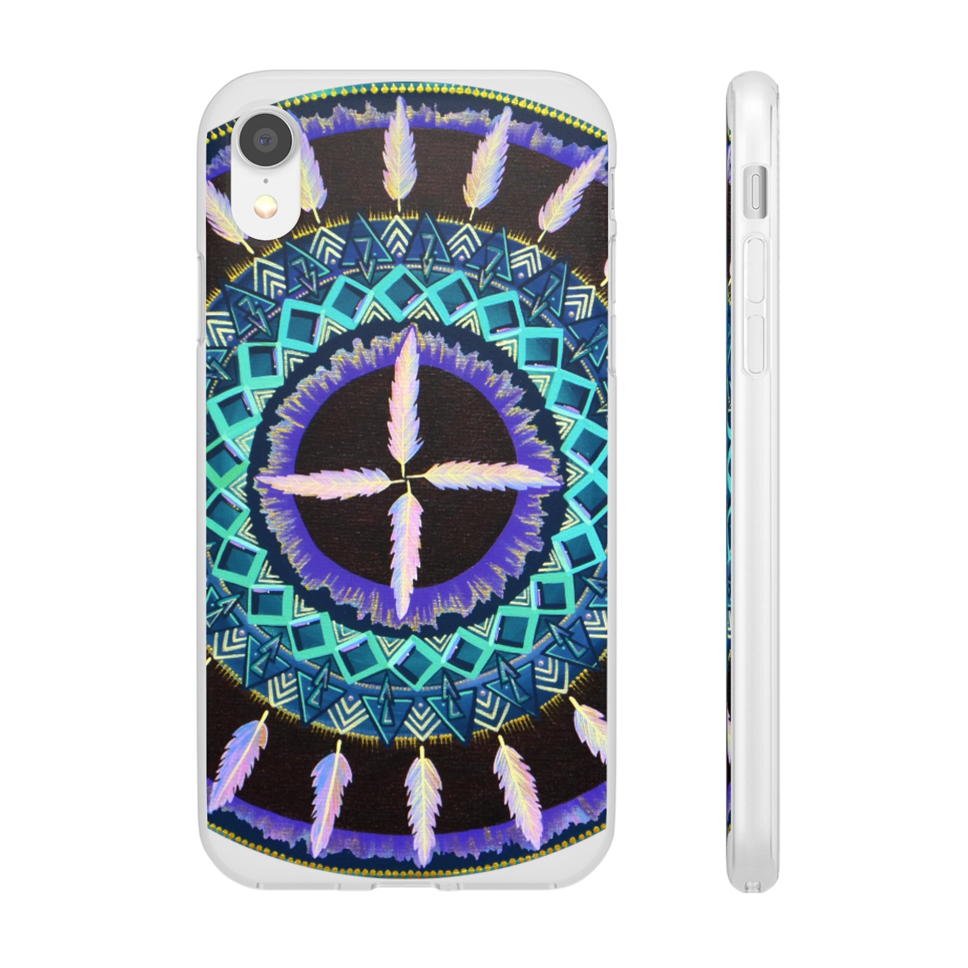 "Cuatro Vientos" Art Phone Armor (slim-fit) - Blue Flame Array iPhone XR with gift packaging Phone Case