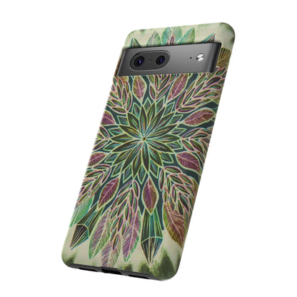 "Krystalhoja Verde" Art Phone Armor - Blue Flame Array Phone Case