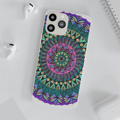 "Mandaladiosa" Art Phone Armor (slim-fit) - Blue Flame Array Phone Case