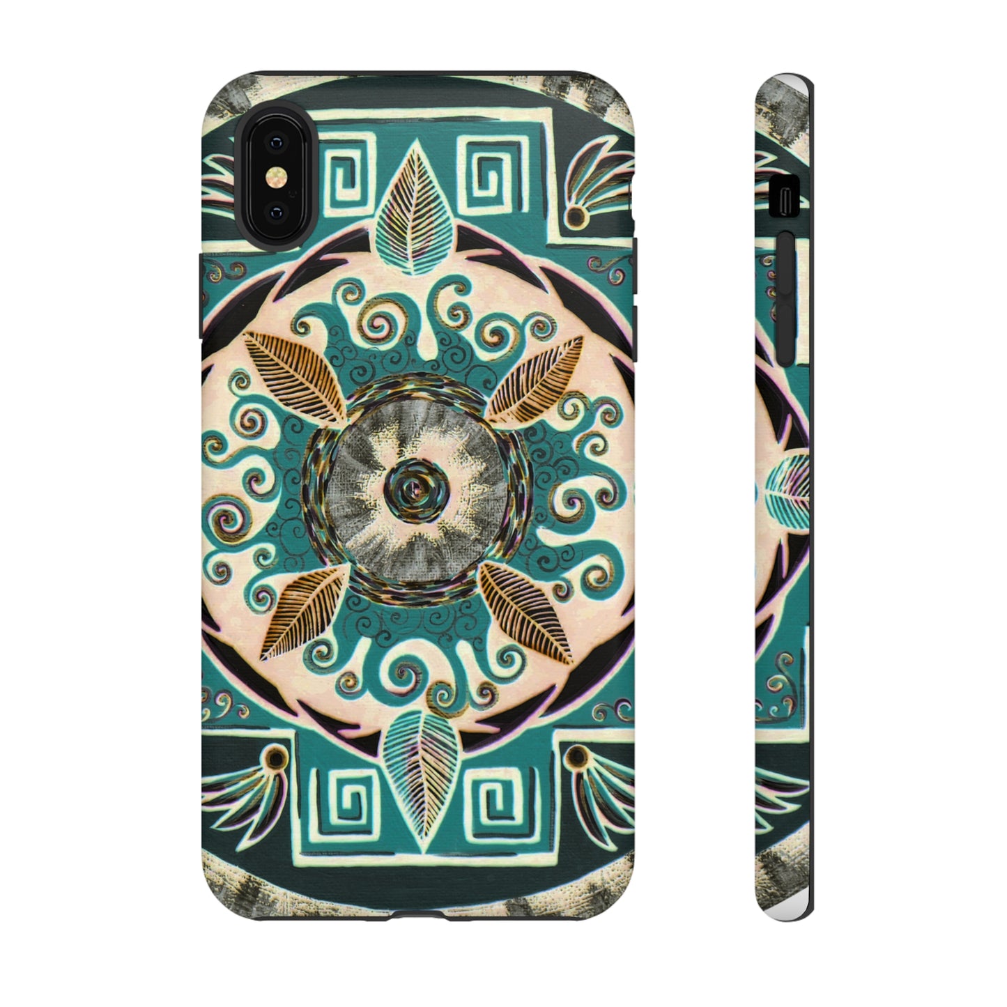 "Hojachakanazura" Art Phone Armor - Blue Flame Array iPhone XS MAX / Matte Phone Case