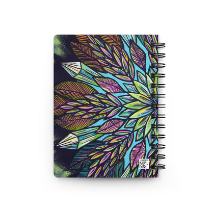 "Krystalhoja" Spiral Bound Journal - Blue Flame Array Paper products