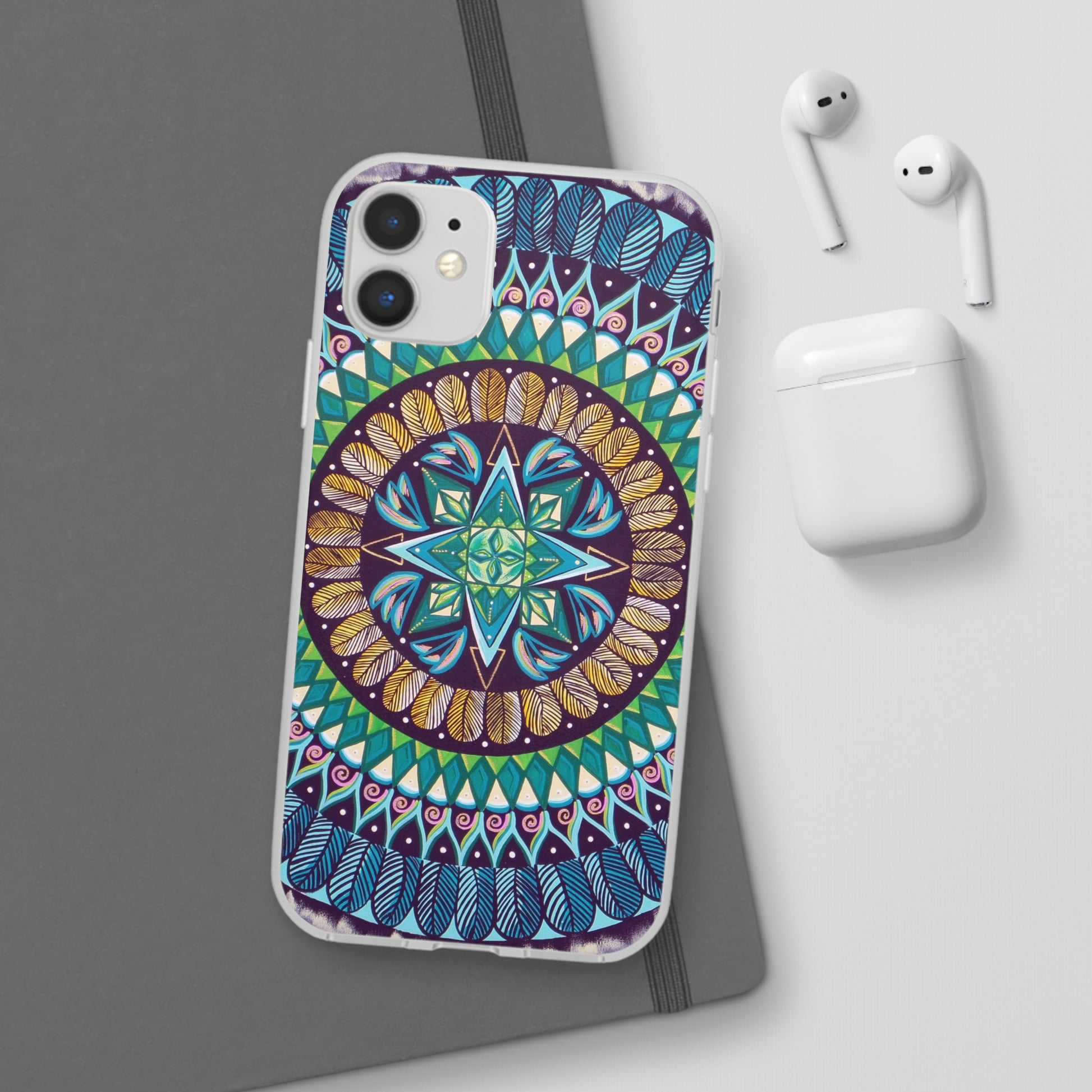 "AquilazurA Kryst'dala" Art Phone Armor (slim-fit) - Blue Flame Array Phone Case