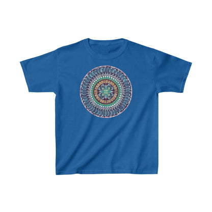 "AquilazurA Kryst'dala" Heavy Cotton Tee - Blue Flame Array XS / Royal Kids clothes