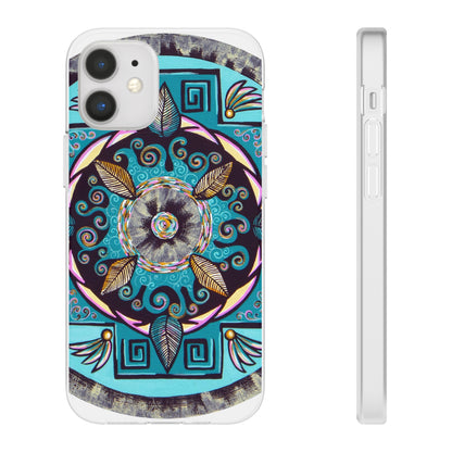 "Hojachakana" Art Phone Armor (slim-fit) - Blue Flame Array iPhone 12 Mini with gift packaging Phone Case