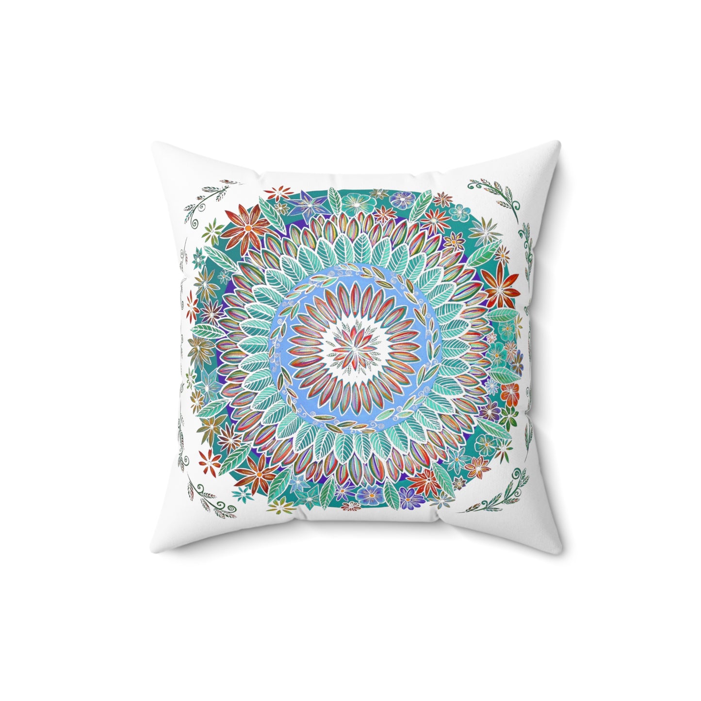 "Mandalavida Blanka" Dreamcatcher Pillow