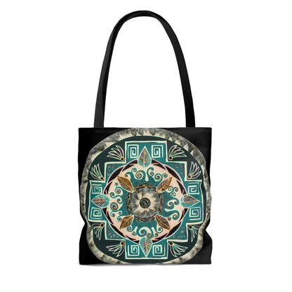 "Hojachakanazura" Tote Bag (All-Over-Print) - Blue Flame Array Bags