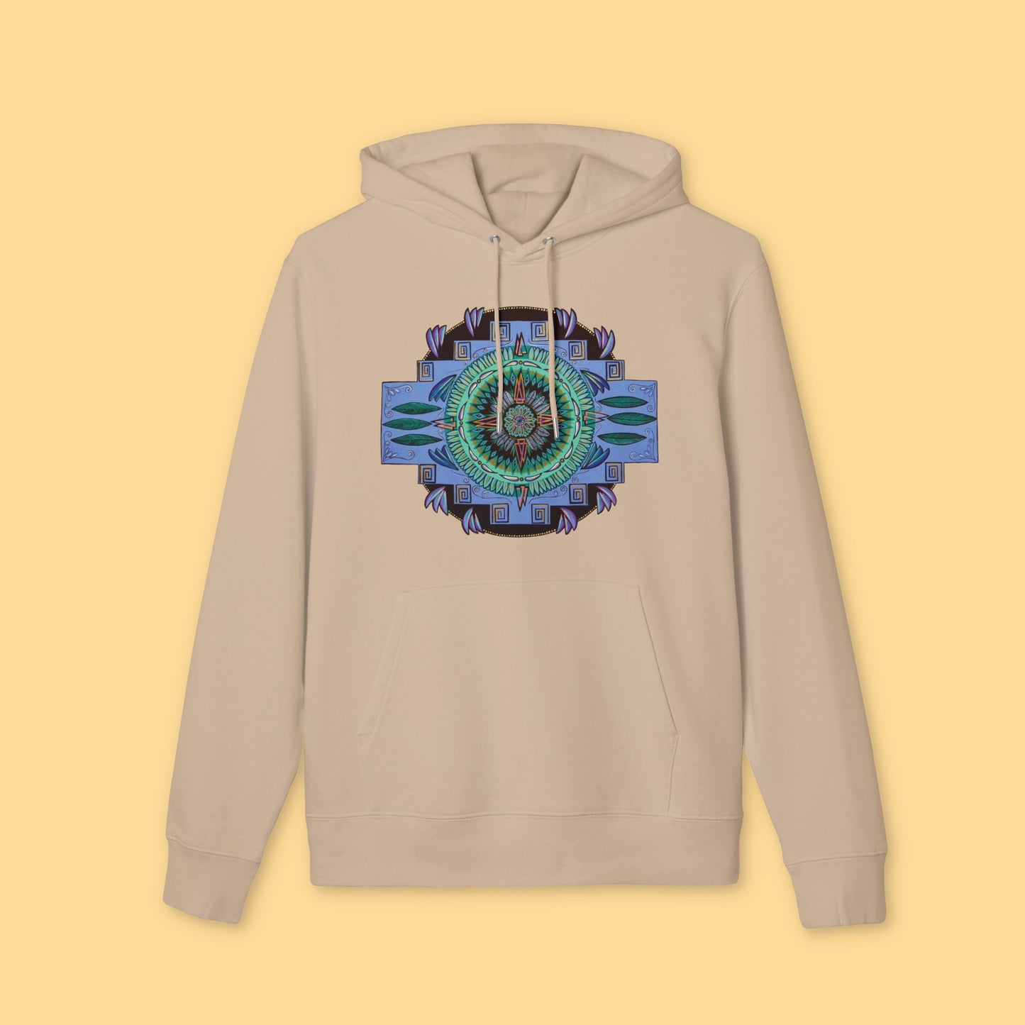 "Plumachakana" Organic Cruiser Hoodie (Font&Back Print)