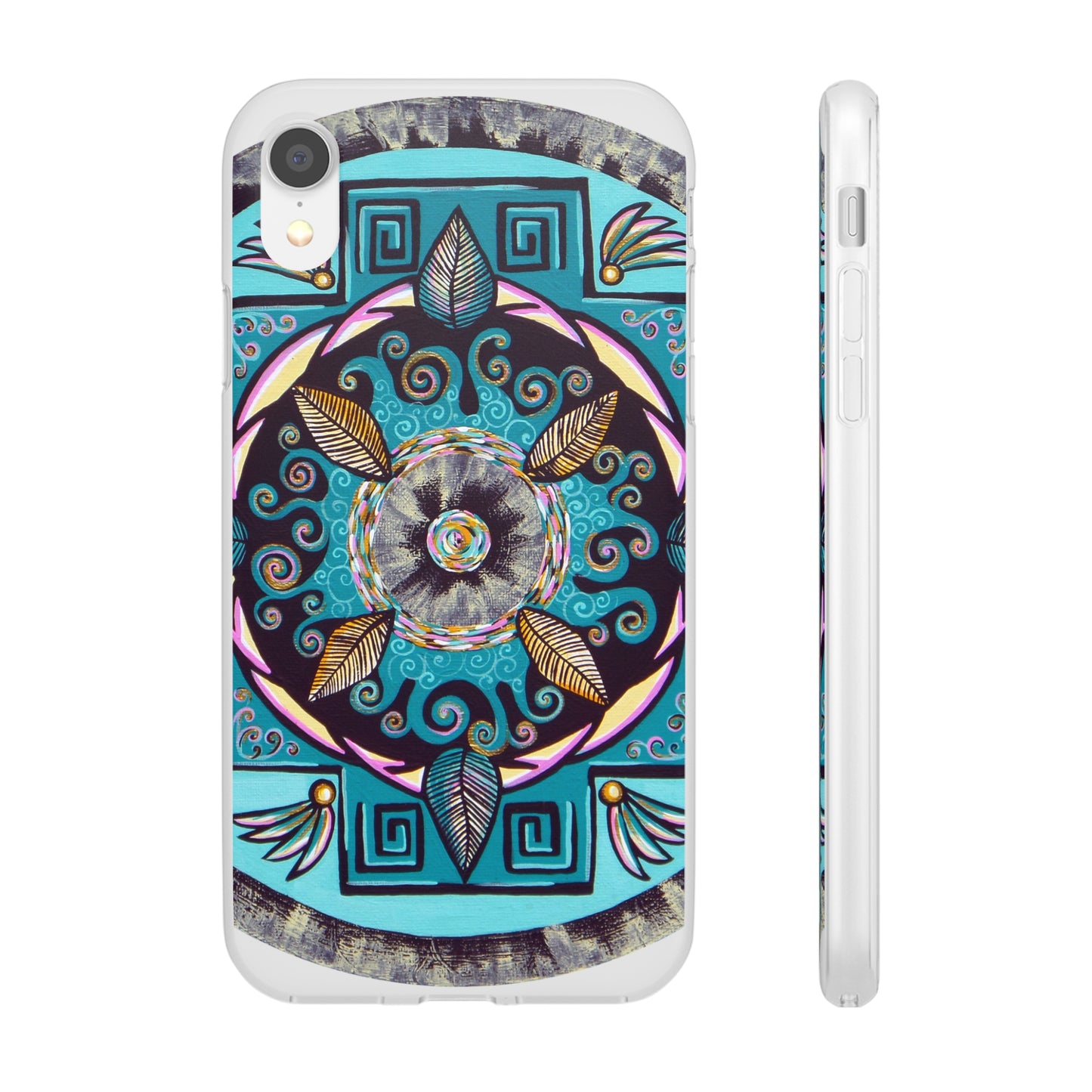 "Hojachakana" Art Phone Armor (slim-fit) - Blue Flame Array iPhone XR Phone Case