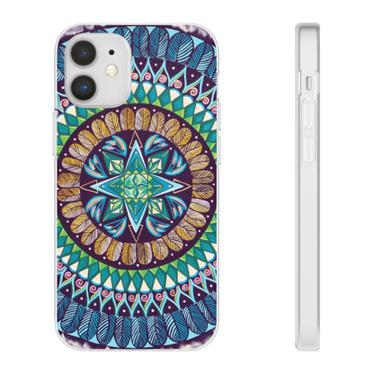 "AquilazurA Kryst'dala" Art Phone Armor (slim-fit) - Blue Flame Array iPhone 12 Mini with gift packaging Phone Case