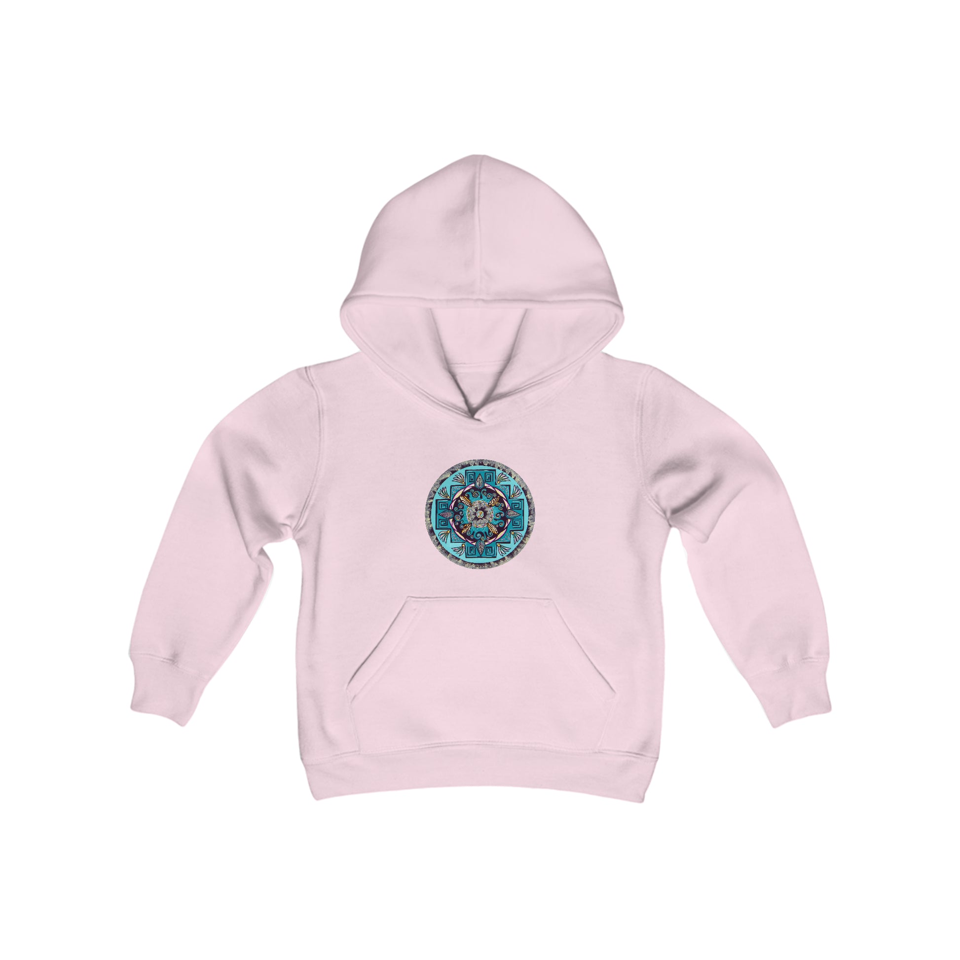 "Hojachakana" Lads & Lasses Hoodie - Blue Flame Array Light Pink / XS Kids clothes