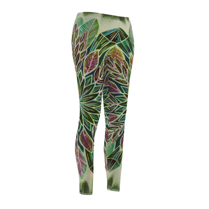 Casual Leggings ~ "Krystalhoja Verde"