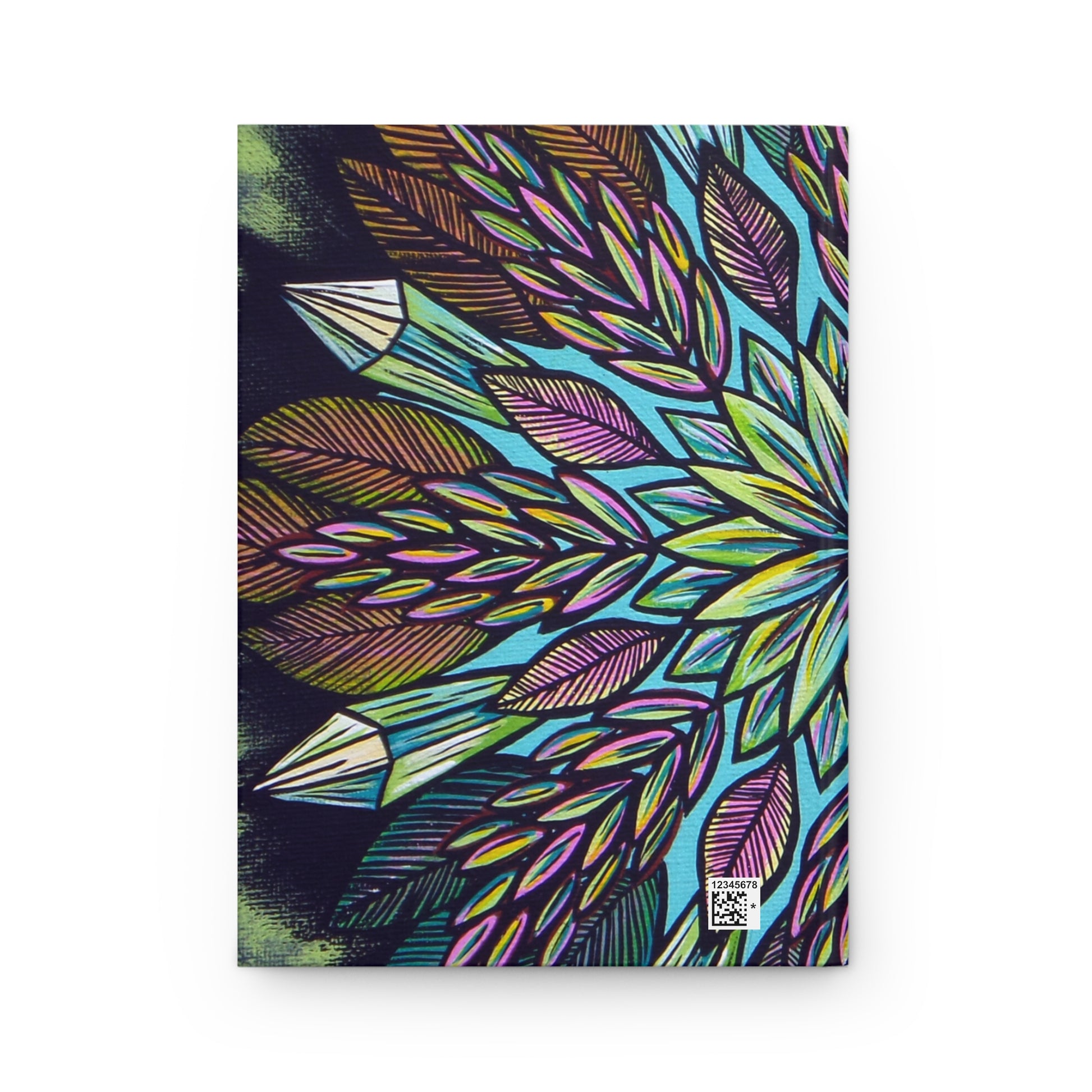 "Krystalhoja" Hardcover Journal - Blue Flame Array Paper products