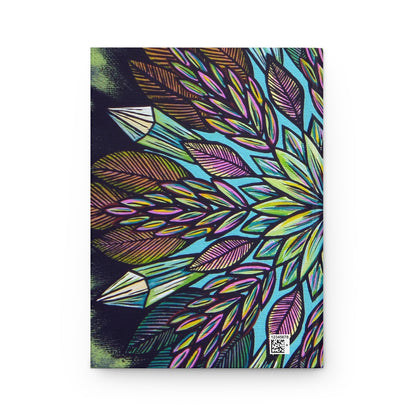 "Krystalhoja" Hardcover Journal - Blue Flame Array Paper products