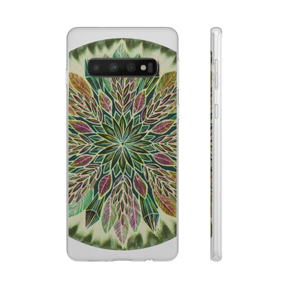 "Krystalhoja Verde" Art Phone Armor (slim-fit) - Blue Flame Array Samsung Galaxy S10 Phone Case