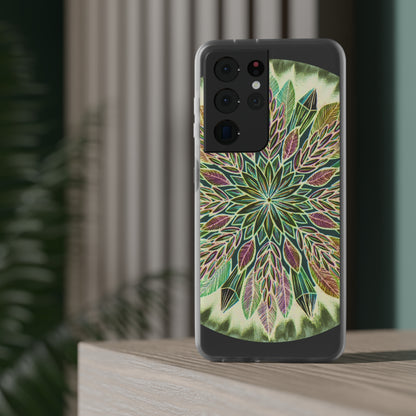 "Krystalhoja Verde" Art Phone Armor (slim-fit) - Blue Flame Array Phone Case