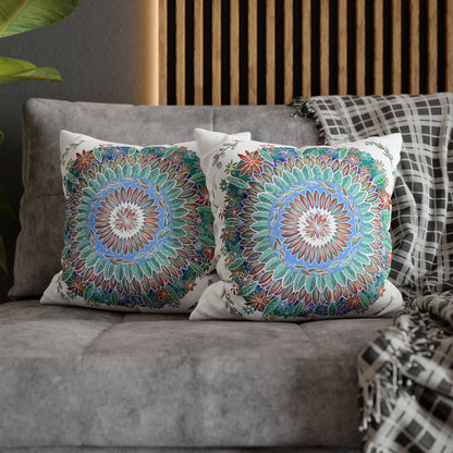 "Mandalavida Blanka" Dreamcatcher Pillow Cover