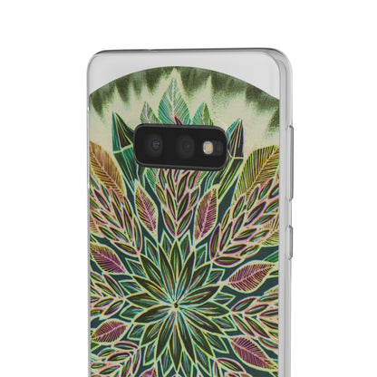 "Krystalhoja Verde" Art Phone Armor (slim-fit) - Blue Flame Array Phone Case