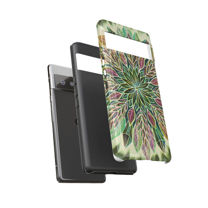 "Krystalhoja Verde" Art Phone Armor - Blue Flame Array Phone Case