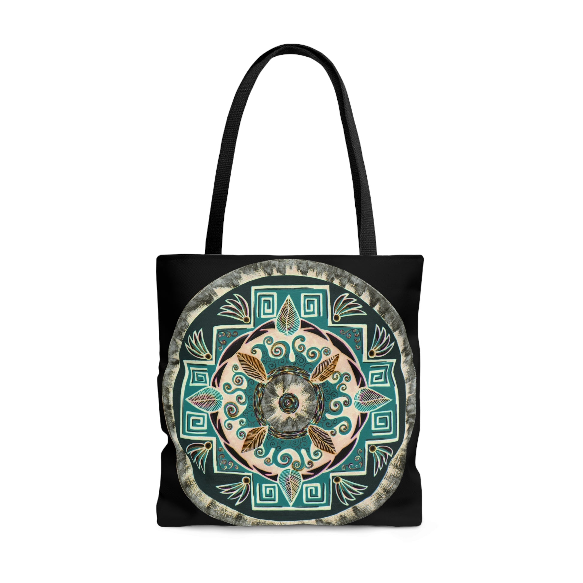 "Hojachakanazura" Tote Bag (All-Over-Print) - Blue Flame Array Bags