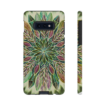 "Krystalhoja Verde" Art Phone Armor - Blue Flame Array Samsung Galaxy S10E / Glossy Phone Case