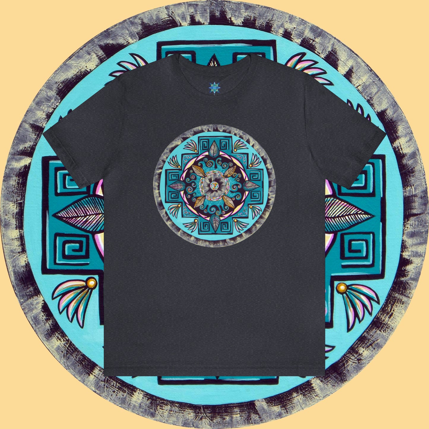 "Hojachakana" Lords & Ladies Tee - Blue Flame Array Heather Navy / S T-Shirt